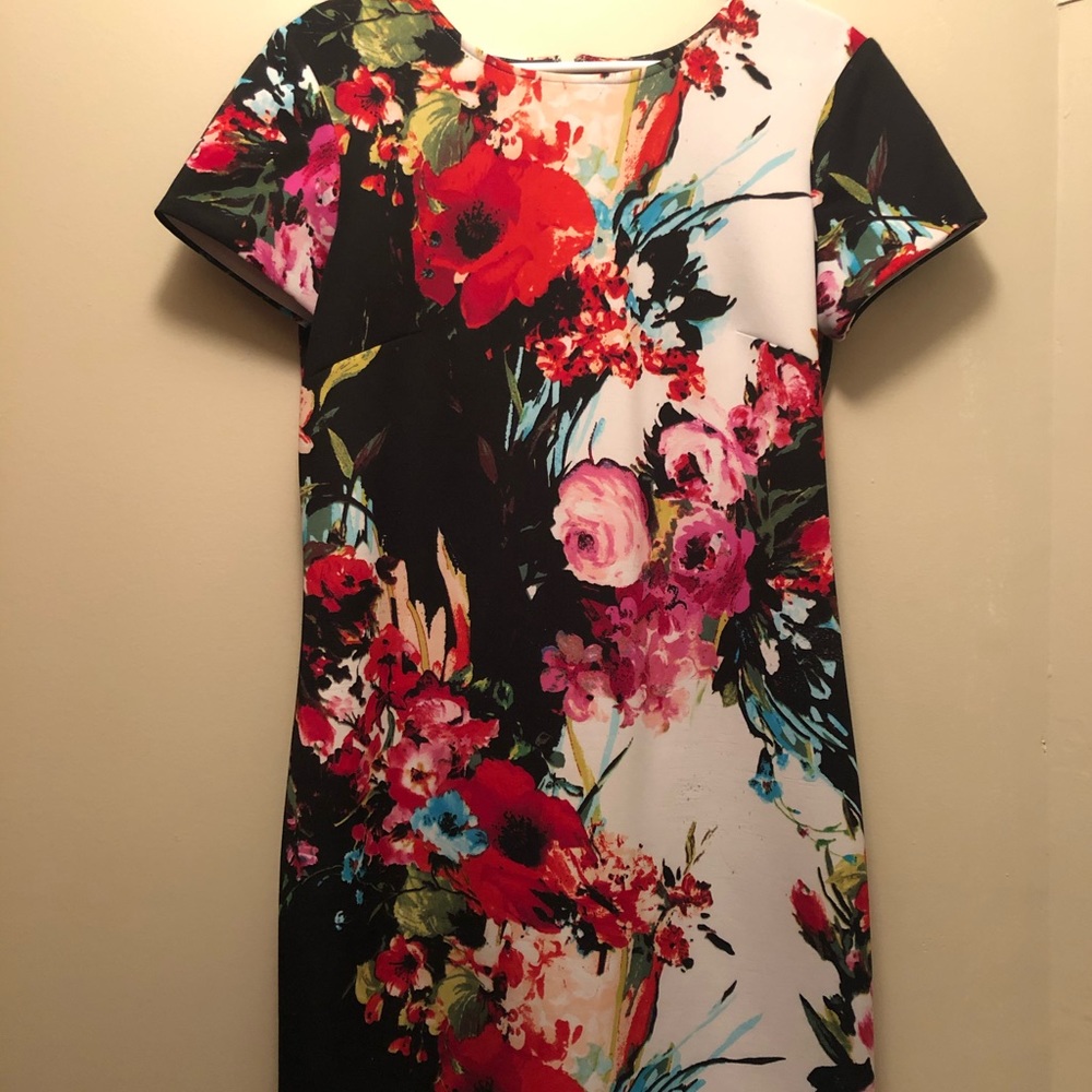Sandra Darren floral print scuba dress